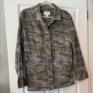 Caslon Green Camouflage Utility Jacket